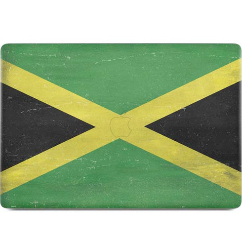 Jamaica Flag Distressed MacBook Skins